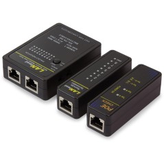 LogiLink Network Cable Tester Set - Find Faults Fast with Copper Network Tester (4052792042498)
